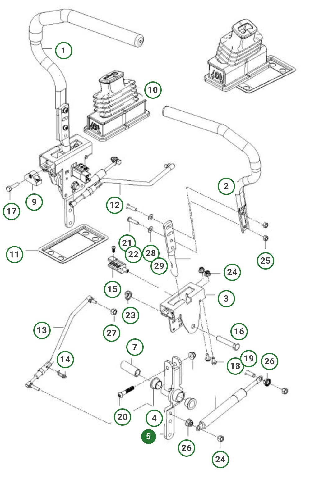 Lever Control Pivot - 576 14 03-01