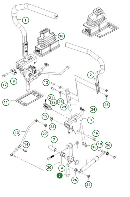 Lever Control Pivot - 576 14 03-01
